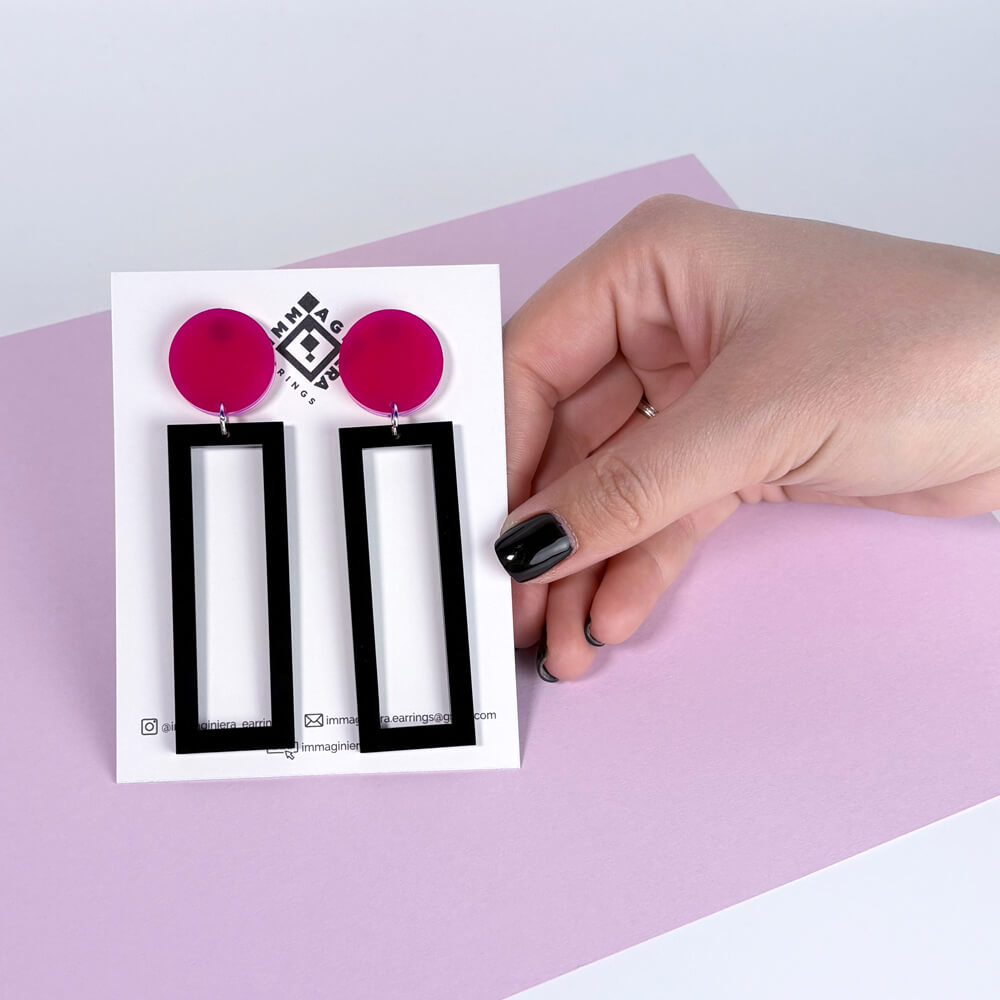 Agnes – Orecchini in Plexiglas Pendenti