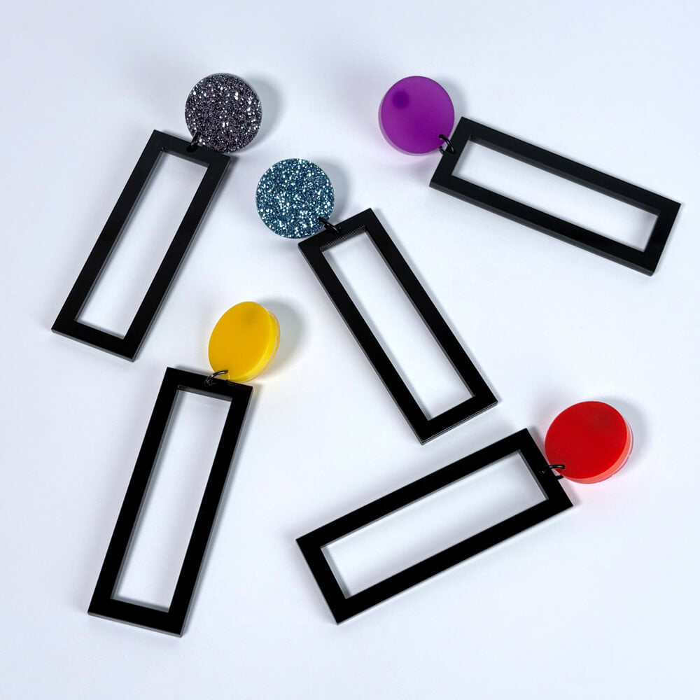 Agnes – Orecchini in Plexiglas Pendenti