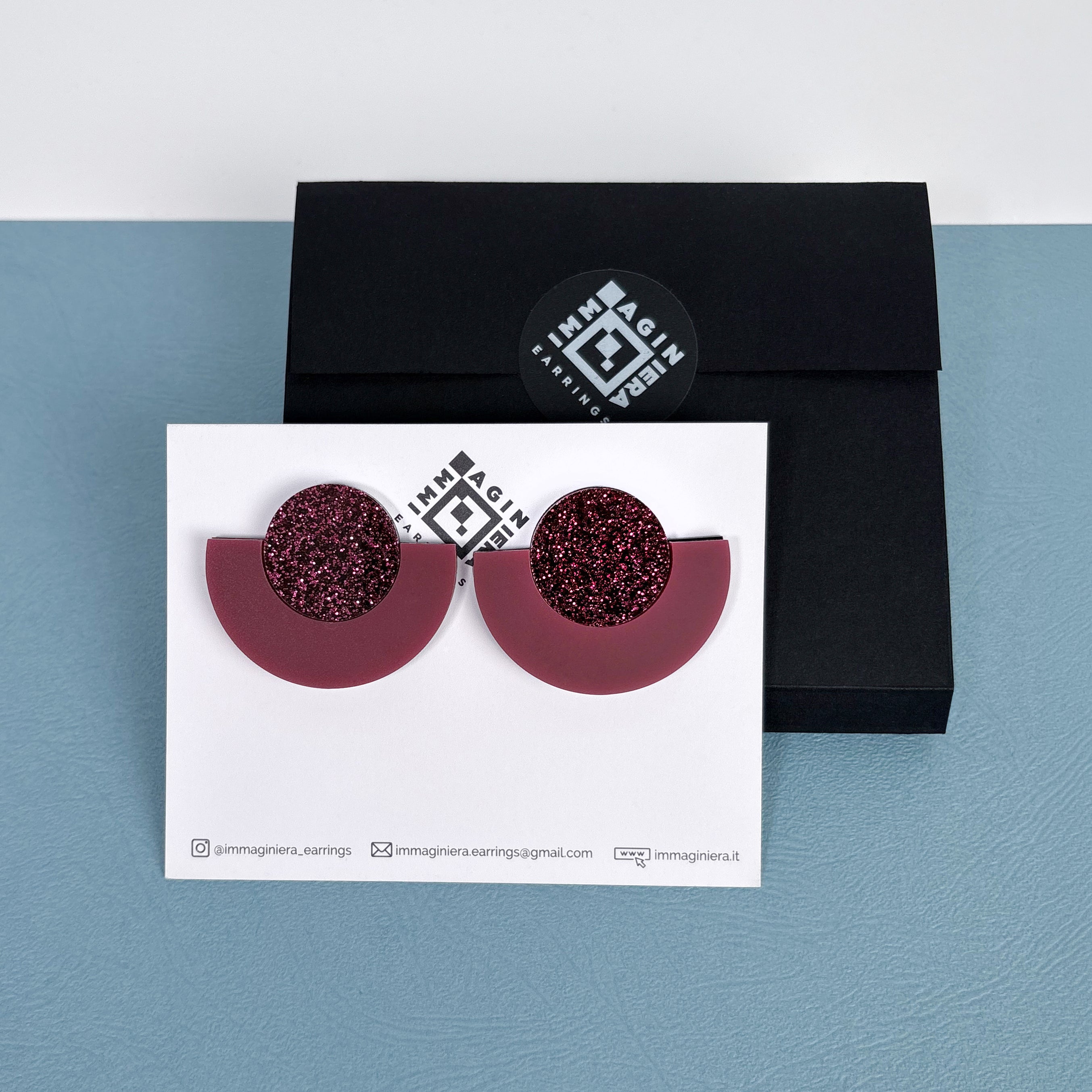 Ajet Simple Monocromatici – Orecchini in Plexiglas
