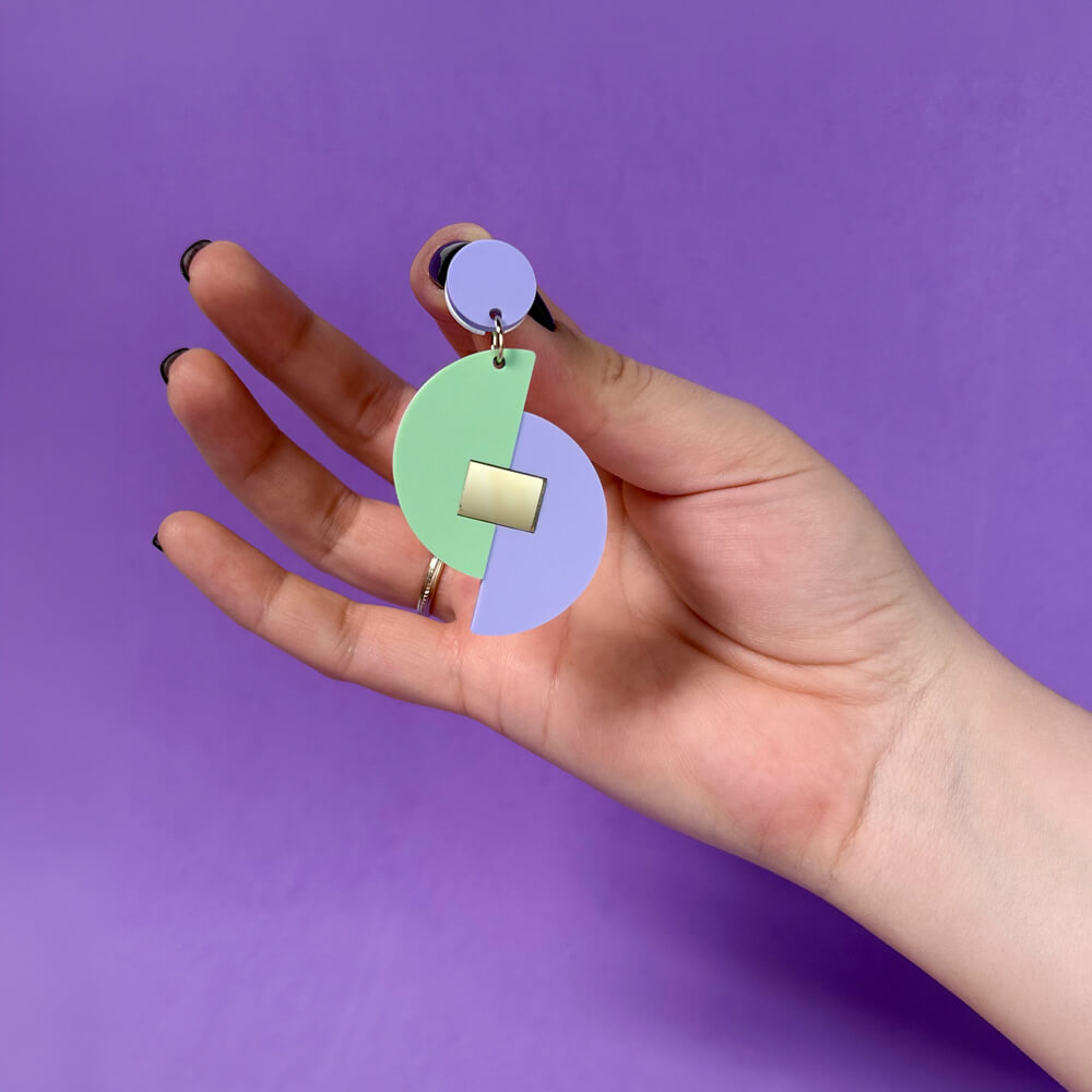 Origami – Orecchini in Plexiglas Pendenti