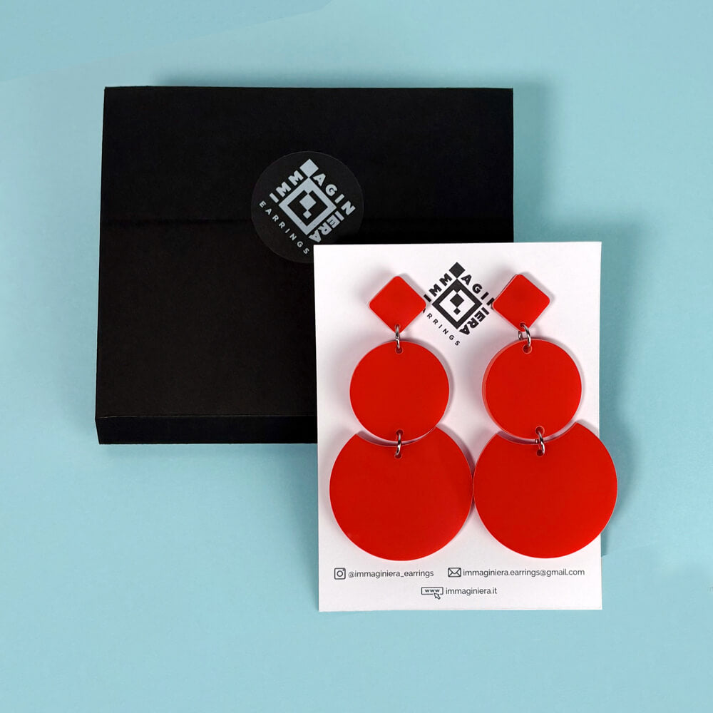 Trino – Orecchini in Plexiglas Pendenti