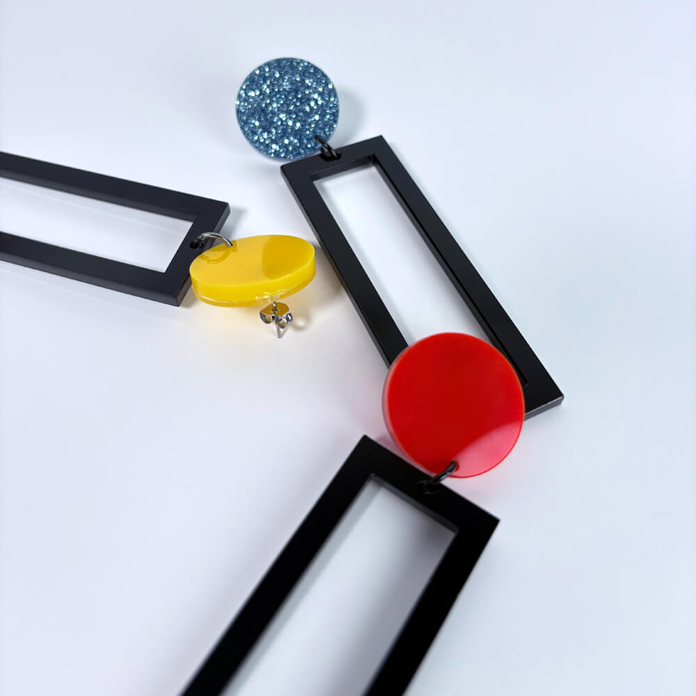 Agnes – Orecchini in Plexiglas Pendenti