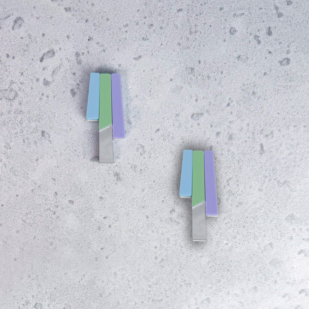 Clio – Orecchini in Plexiglas Medi Colorati