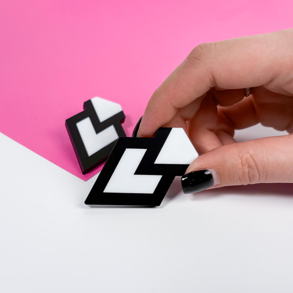Greta - Orecchini in Plexiglas