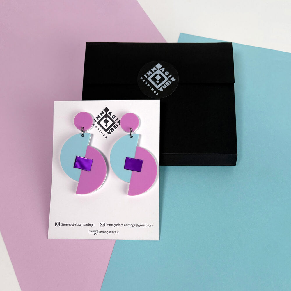 Origami – Orecchini in Plexiglas Pendenti
