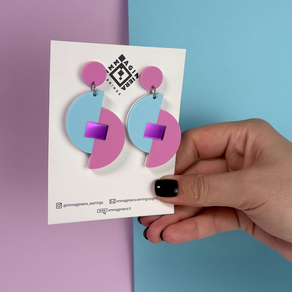 Origami – Orecchini in Plexiglas Pendenti