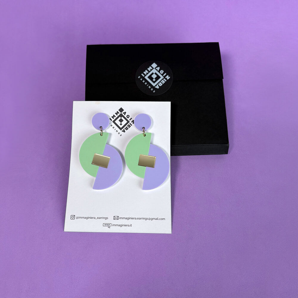 Origami – Orecchini in Plexiglas Pendenti