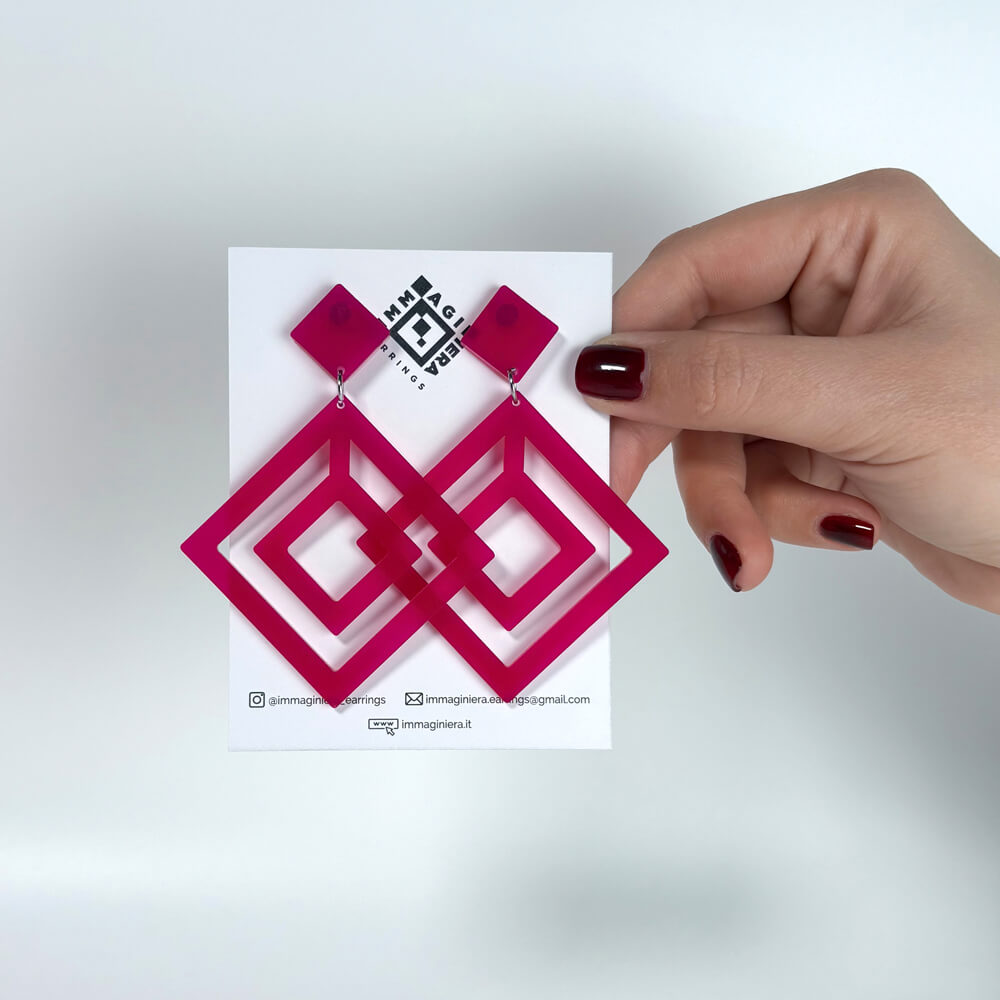 Jane – Orecchini in Plexiglas