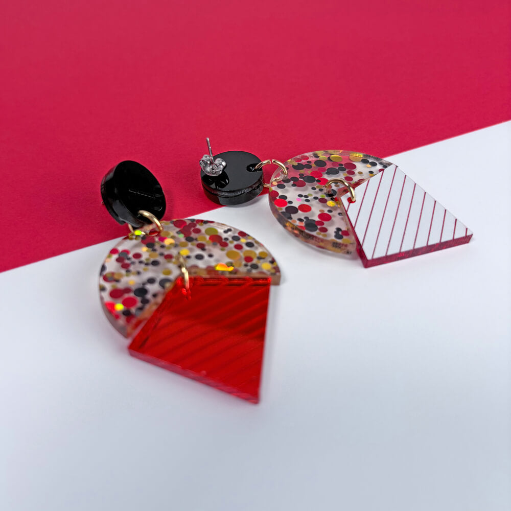 Stardust Strong - Orecchini in Plexiglas Colorati