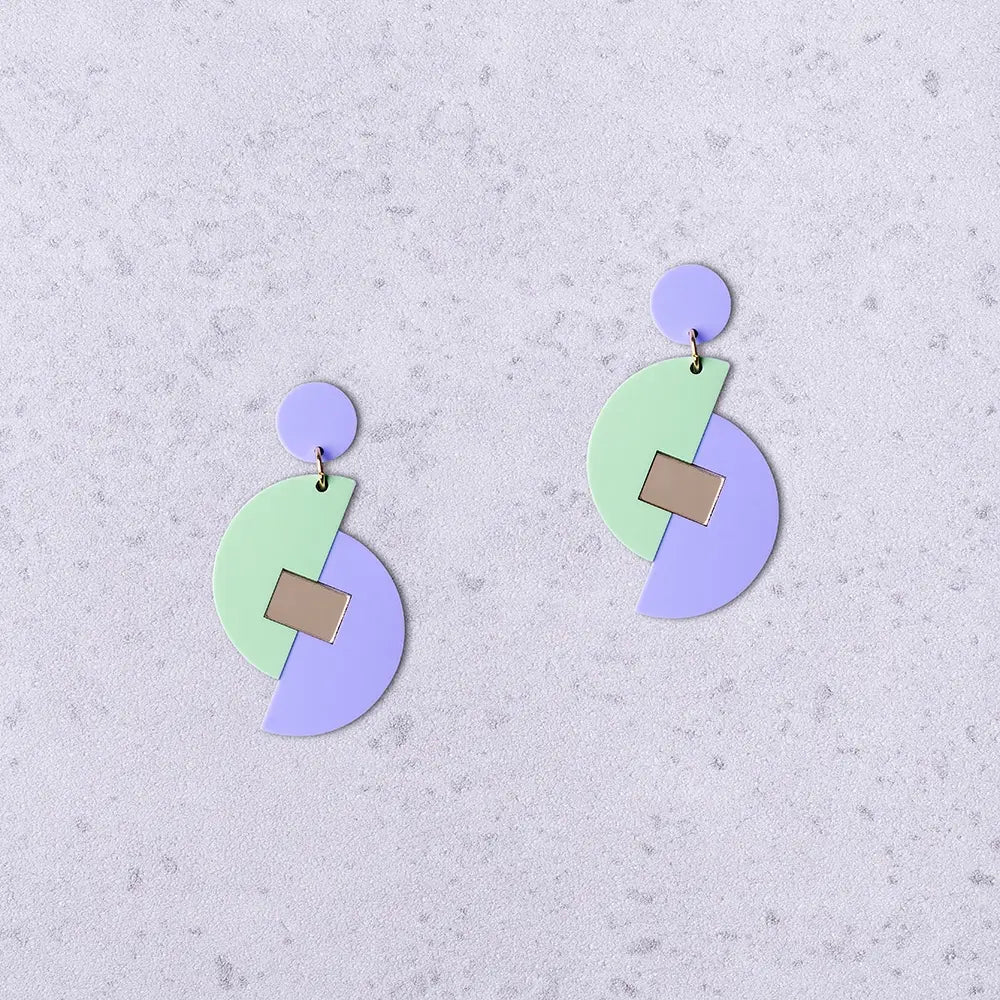 Origami – Orecchini in Plexiglas Pendenti