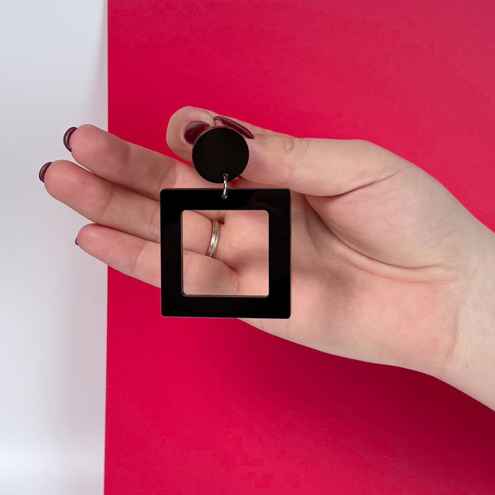 Square – Orecchini in Plexiglas Geometrici