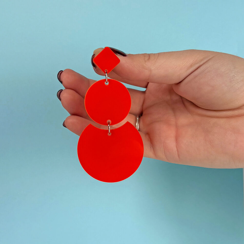 Trino – Orecchini in Plexiglas Pendenti