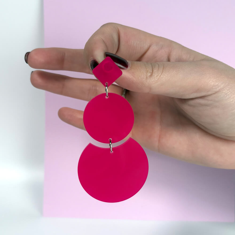 Trino – Orecchini in Plexiglas Pendenti