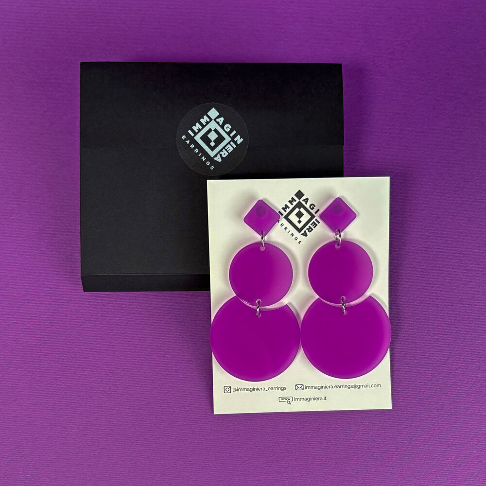 Trino – Orecchini in Plexiglas Pendenti