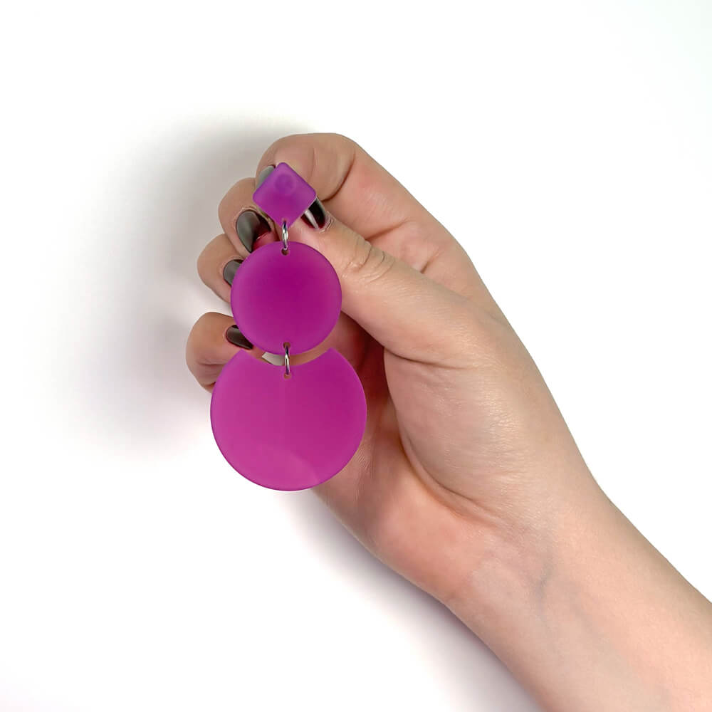 Trino – Orecchini in Plexiglas Pendenti