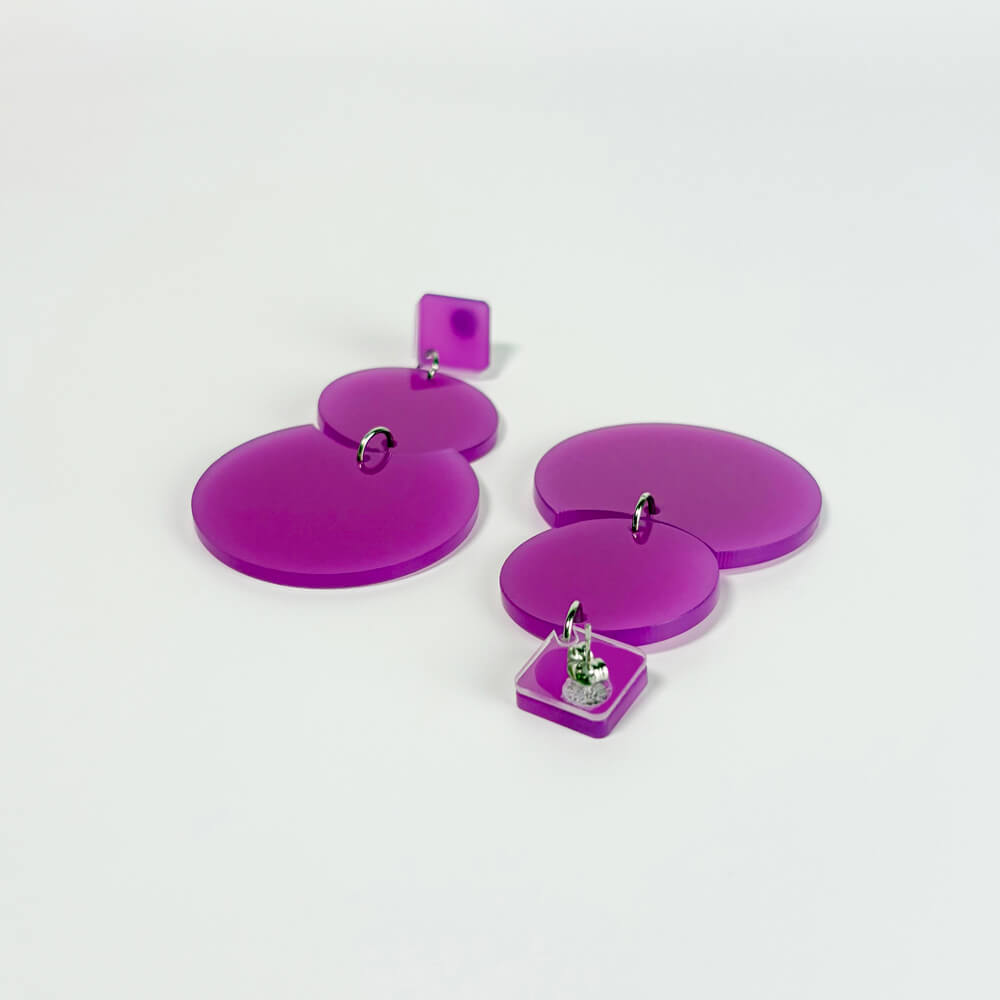 Trino – Orecchini in Plexiglas Pendenti