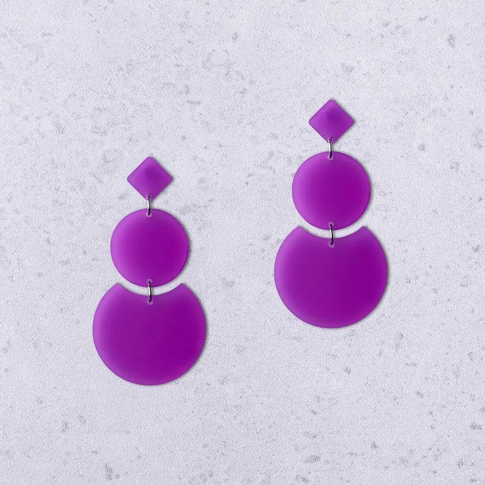 Trino – Orecchini in Plexiglas Pendenti