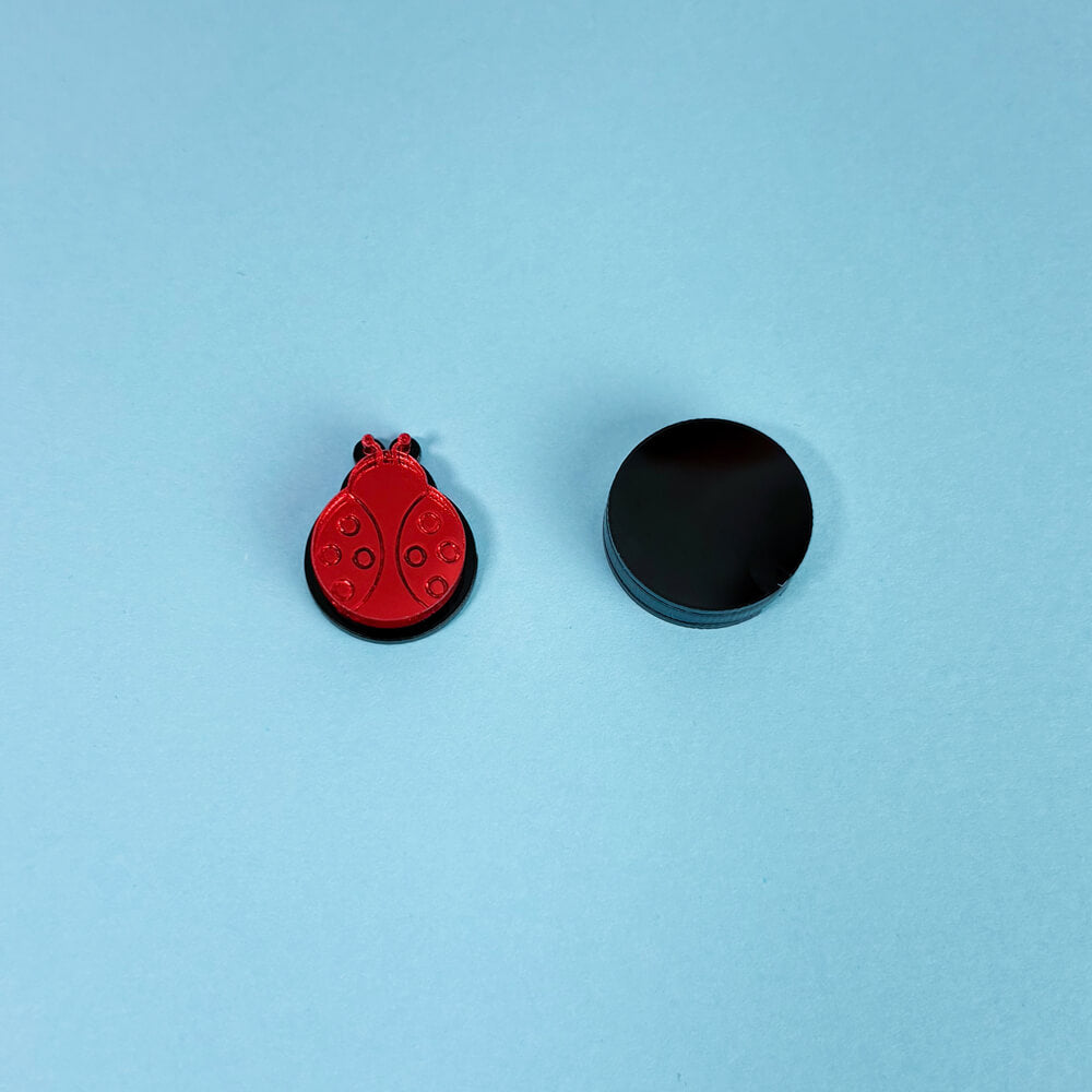 Coccinella – Coppia di Charms Magnetici