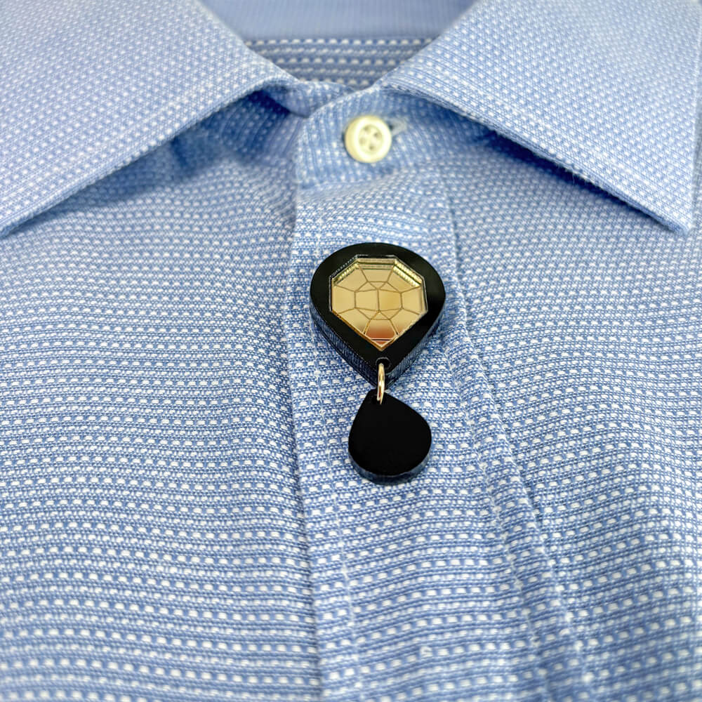 Goccia Doppia – Copribottone per Camicia